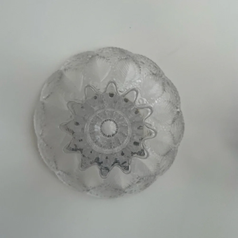 Vintage Lausitzer Glas ‘Medea’ Pattern Crystal Set‎ of 2